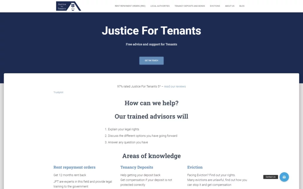Justice For Tenants Screenshot